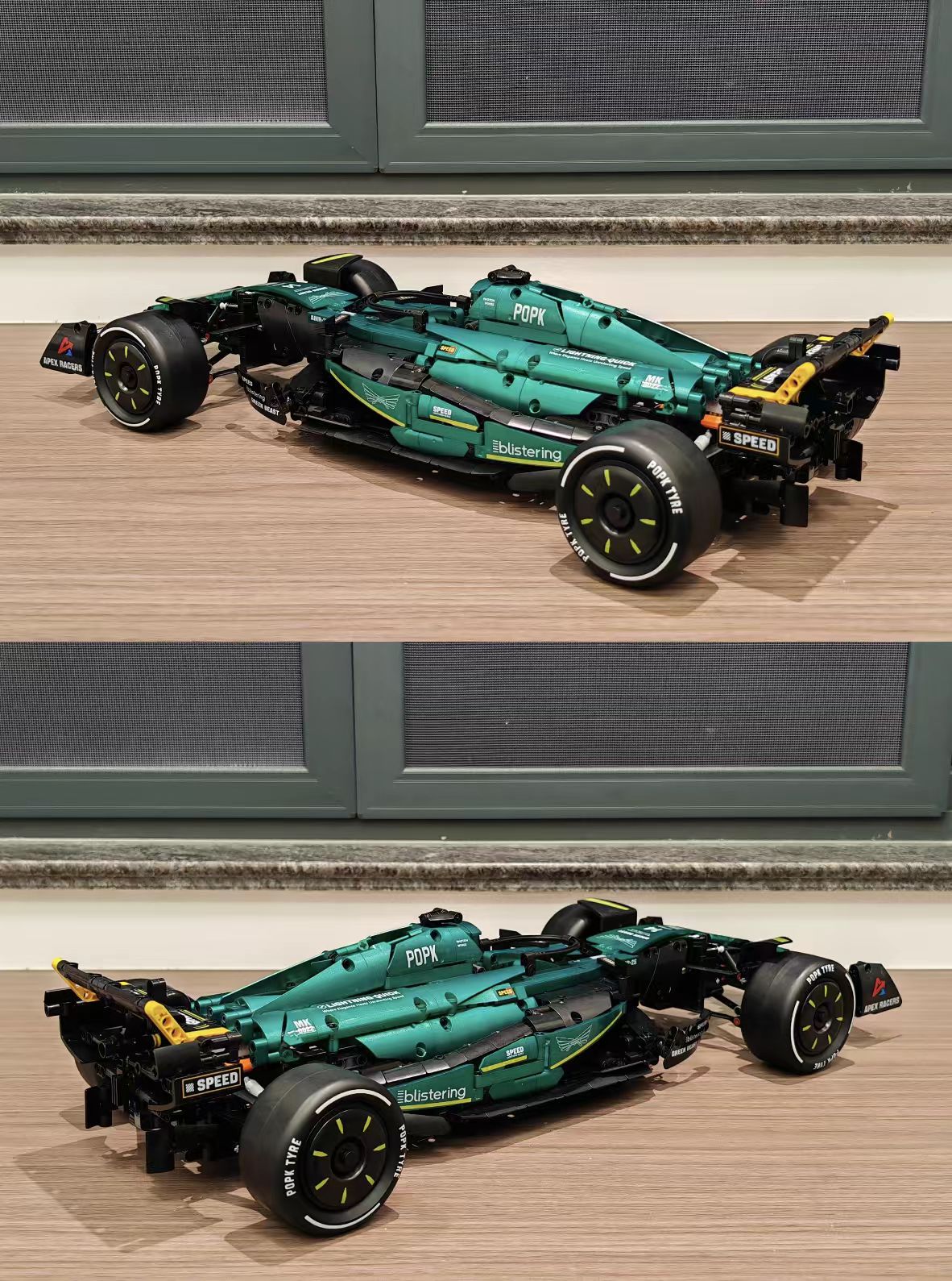 TLXT Assemble-Your-Own F1 Race Car – Mechanically Remote-Controlled Plastic Building Blocks – TLXT-2602-0103