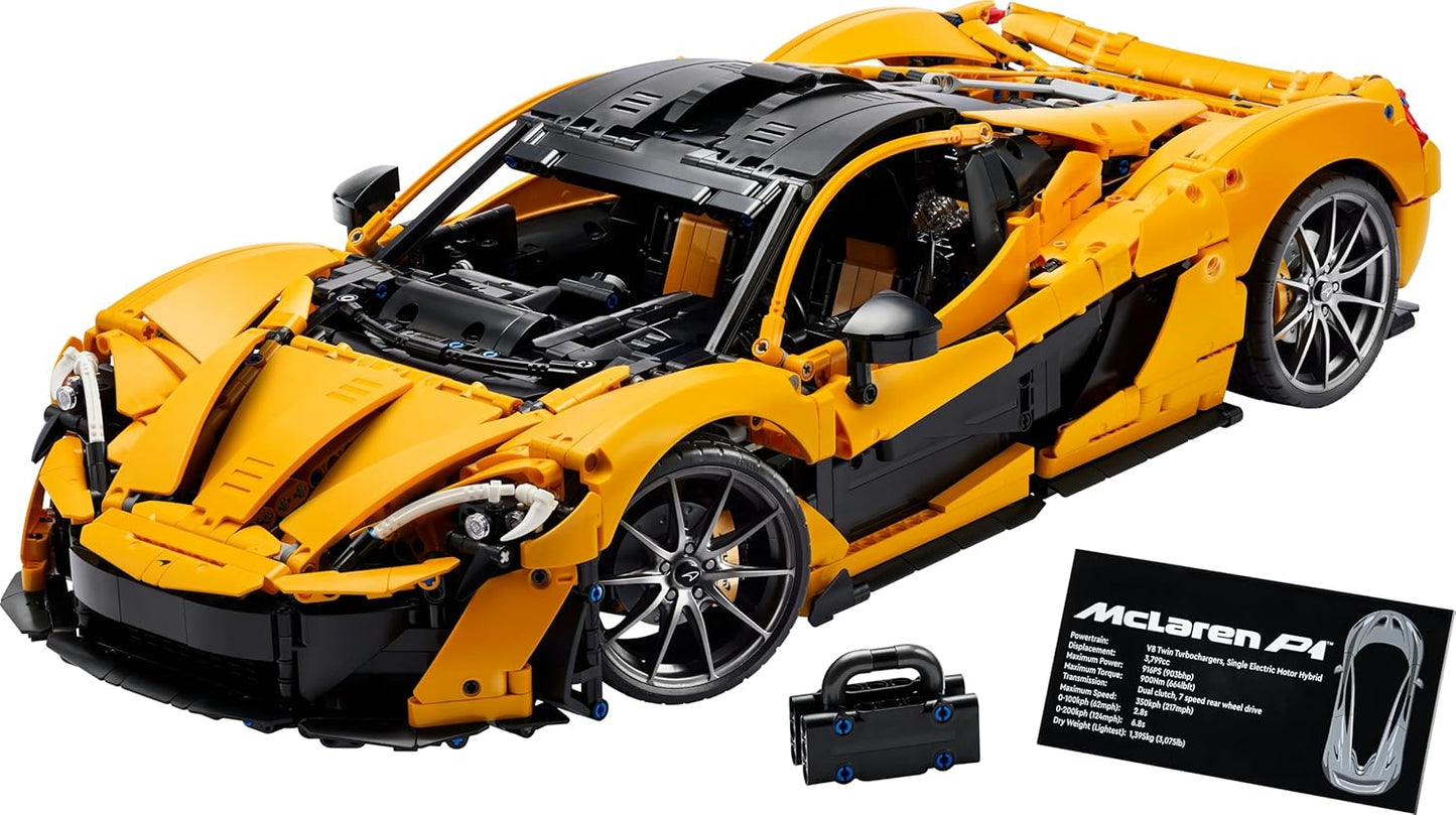 Technic™ McLaren P1™ (3893 PCS) 1:8 Flagship Hypercar Model ✨ Product Highlights