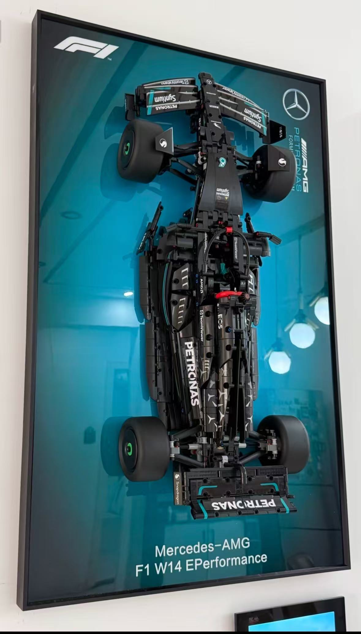 Mercedes-AMG F1 Racing Car Building Blocks Model 1:8 Scale | Finished &amp; Free Assembly | High Quality AB