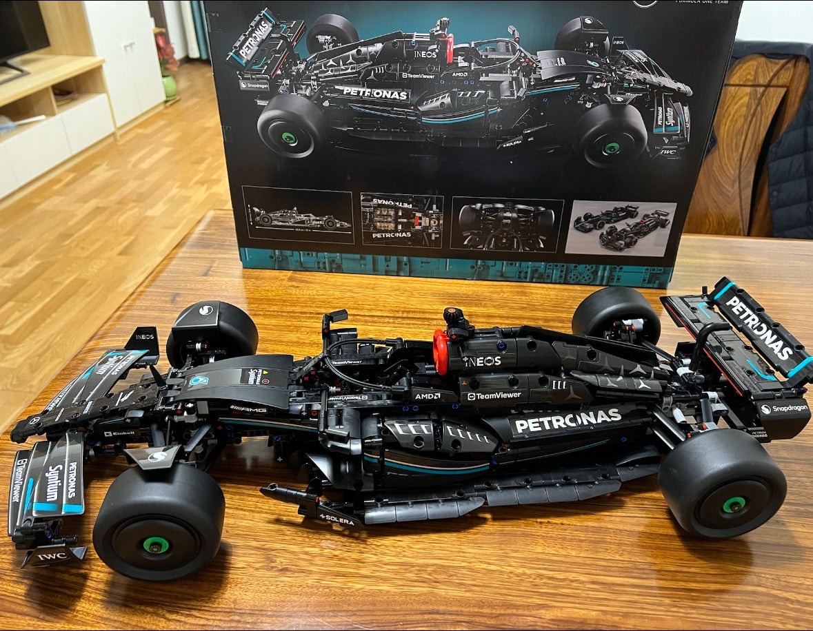 Mercedes-AMG F1 Racing Car Building Blocks Model 1:8 Scale | Finished &amp; Free Assembly | High Quality AB