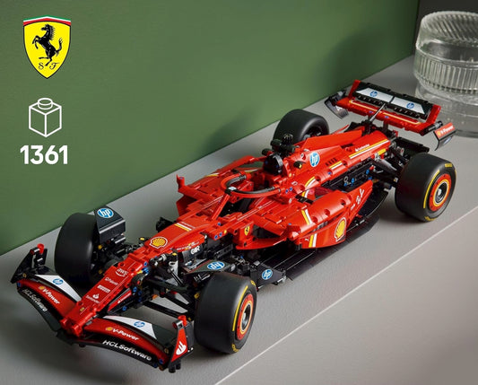 Ferrari SF-24 F1 Racing Car Building Blocks Model 1:8 Scale | 1361PCS | Finished & Free Assembly | High Quality ABS
