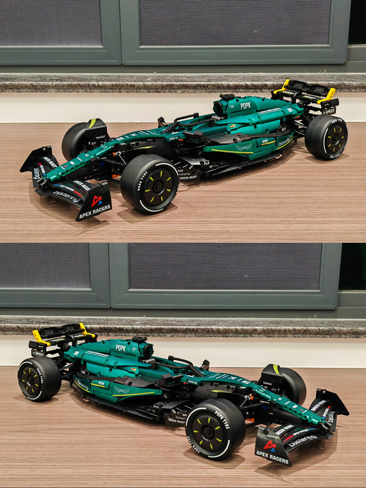 TLXT Assemble-Your-Own F1 Race Car – Mechanically Remote-Controlled Plastic Building Blocks – TLXT-2602-0103