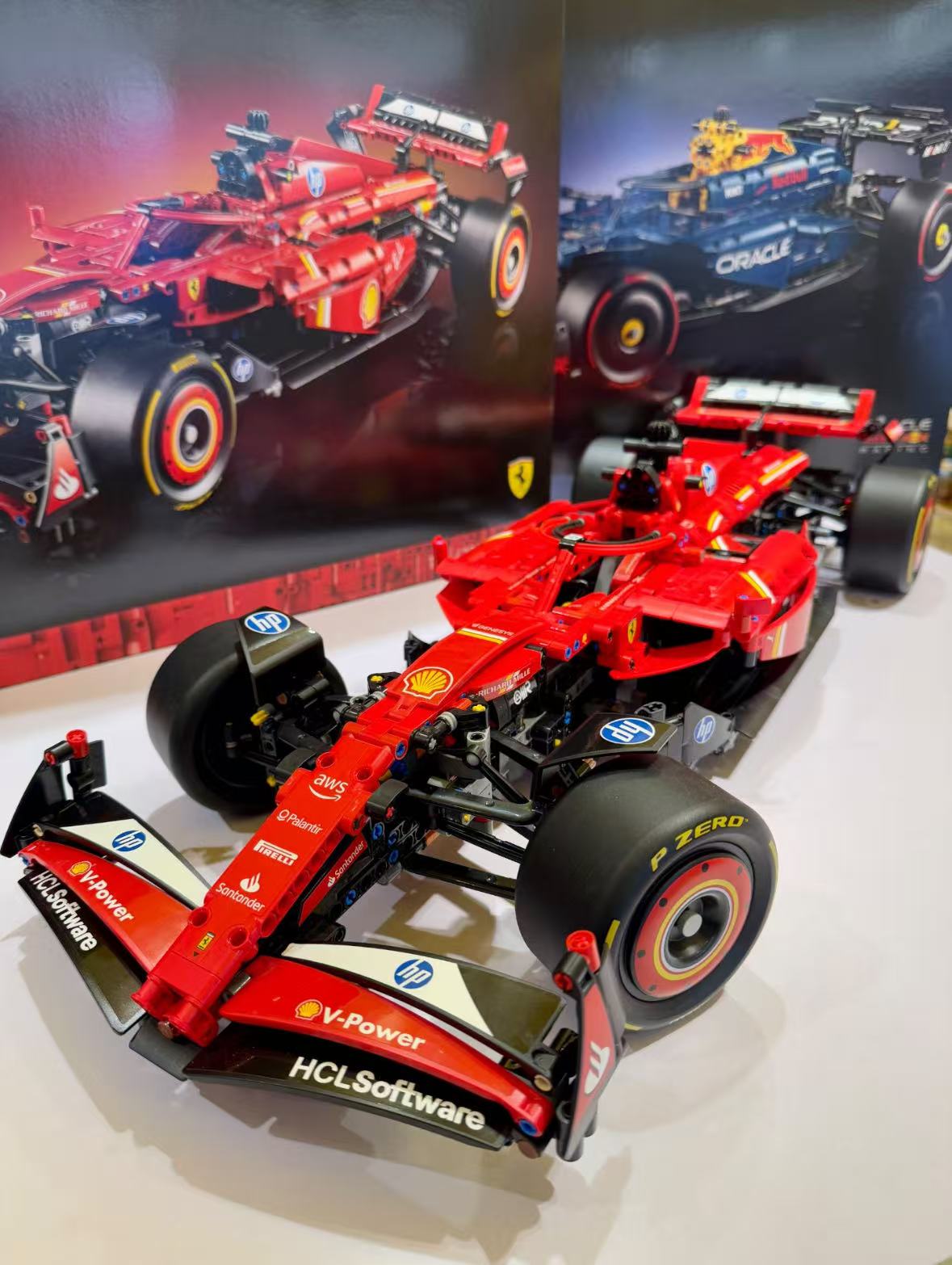 Ferrari SF-24 F1 Racing Car Building Blocks Model 1:8 Scale | 1361PCS | Finished & Free Assembly | High Quality ABS
